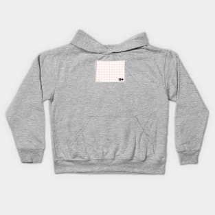 USA States: Colorado (pink plaid) Kids Hoodie